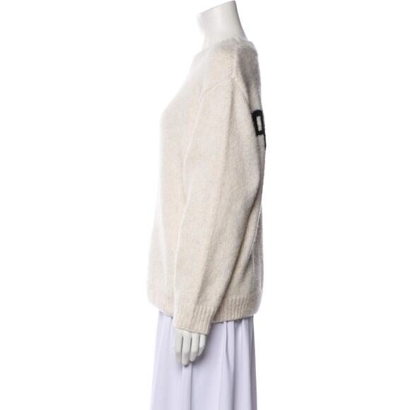 Jacquemus Cream Sweater with Black Logo - Picture 2 of 8